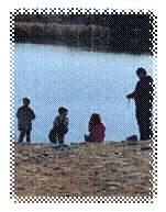 A picture containing outdoor, beach, standing, watching

Description automatically generated